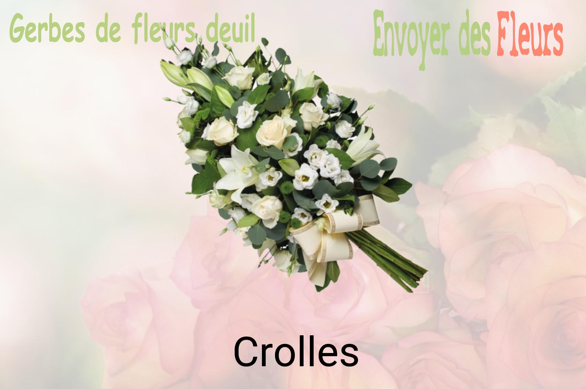 Gerbe de fleurs de deuil livrée à Crolles